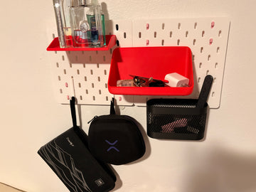 Plastic pegboard