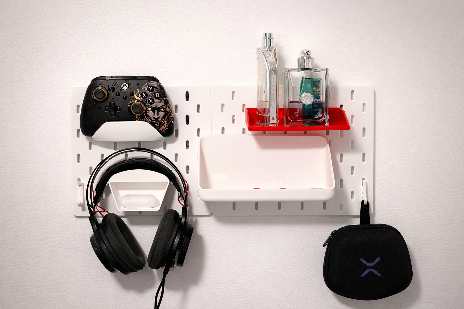 Pegboard Game Controller Wall Holder